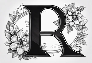 Letter A tattoo idea