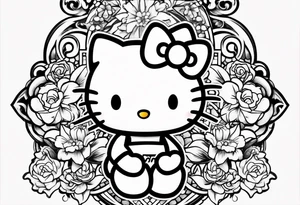 Hello kitty tattoo idea