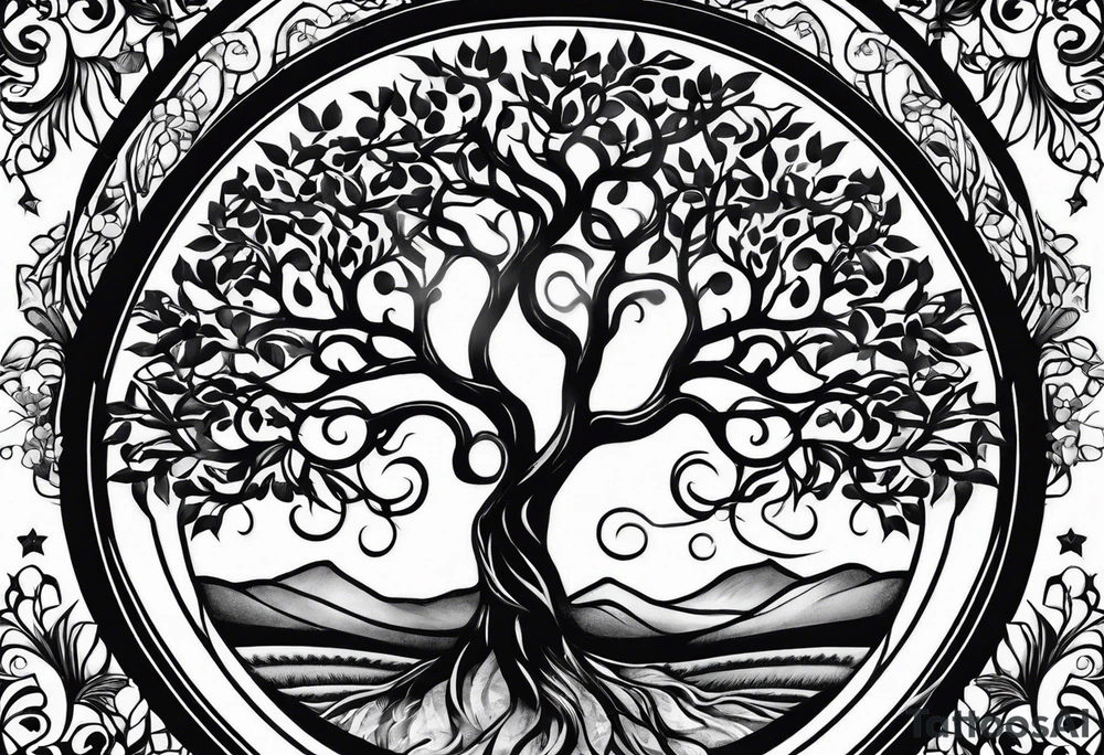 tree of life tattoo idea