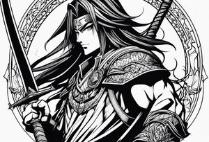 demonslayer anime tattoo idea
