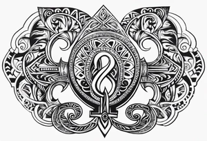 ankh, maori tattoo idea