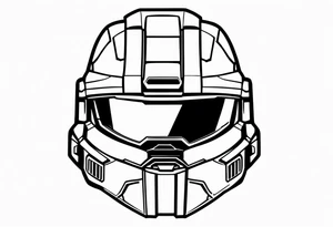 The helmet of master chief from the video game halo, incorporated with the energy sword from that video game tattoo idea