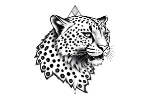 Cheetah, diamond, mississippi, unique tattoo idea