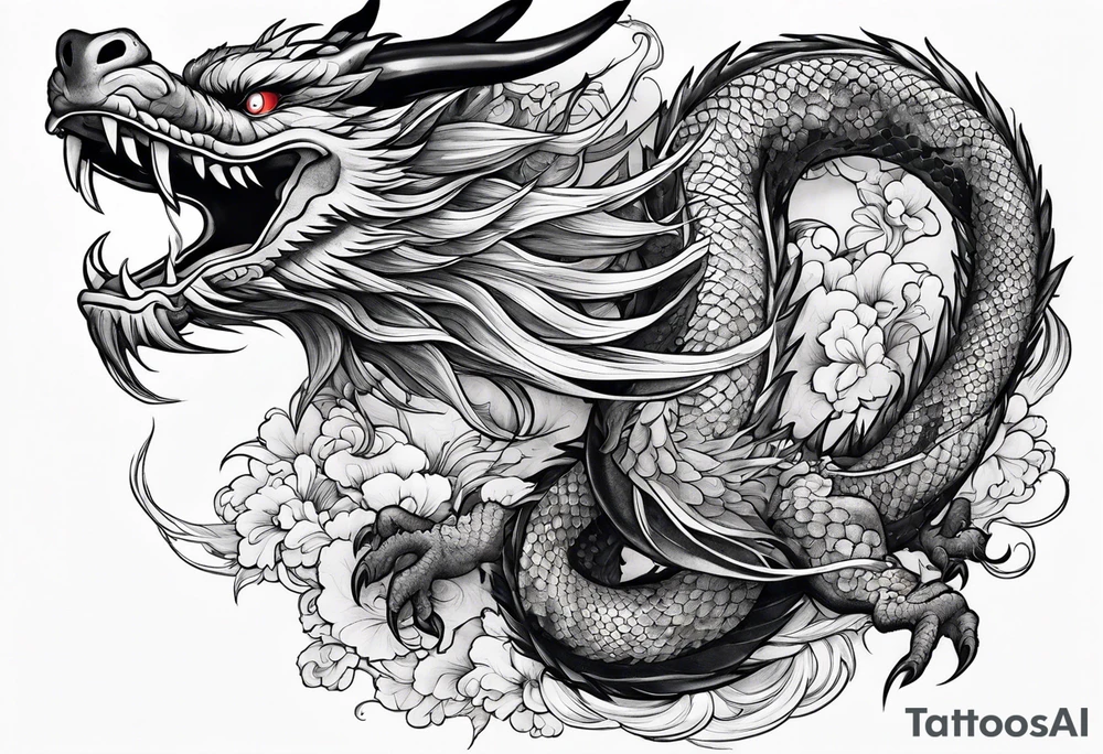 Japanese dragon tattoo idea