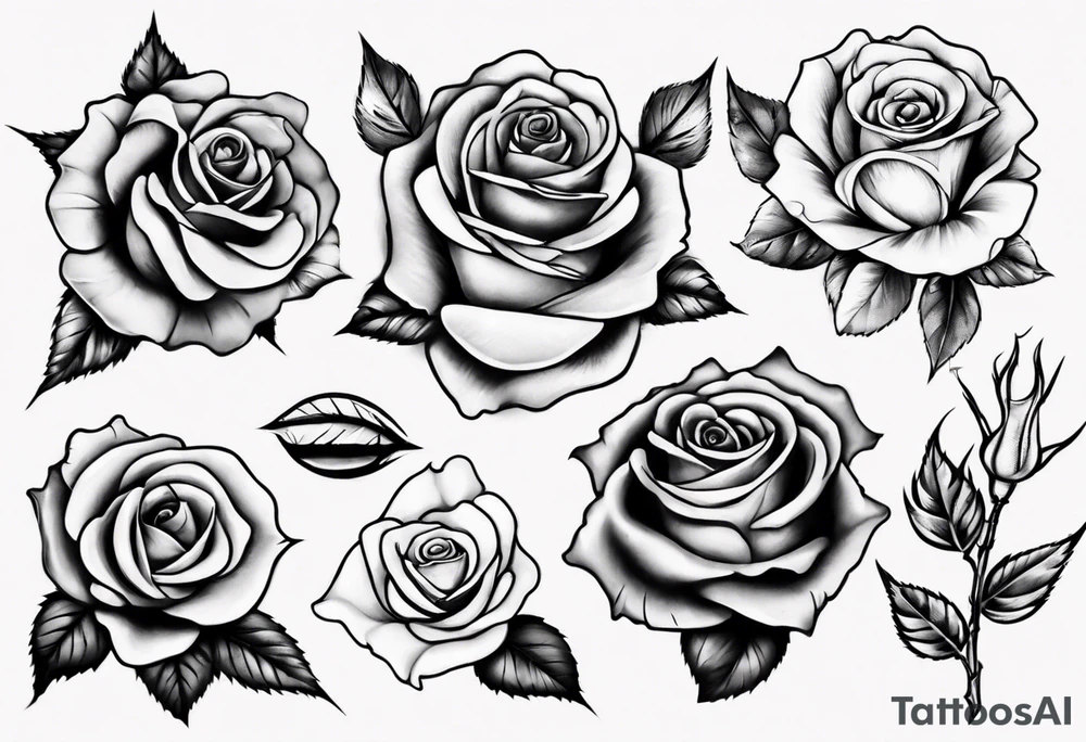 Rose tattoo idea