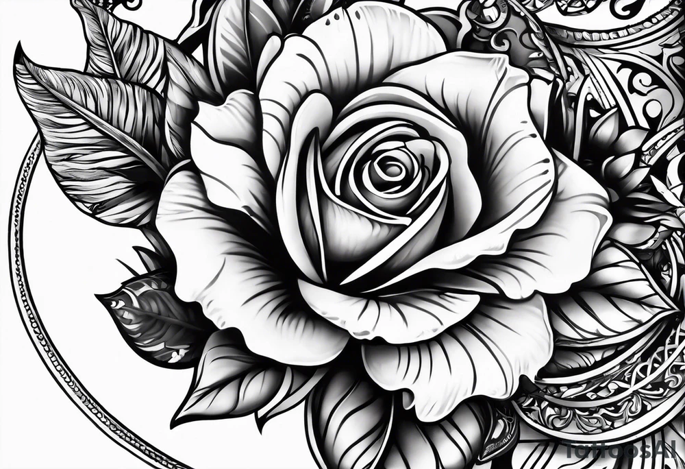 draw a tattoo design, a bracelet that can be tattooed on your wrist tattoo idea