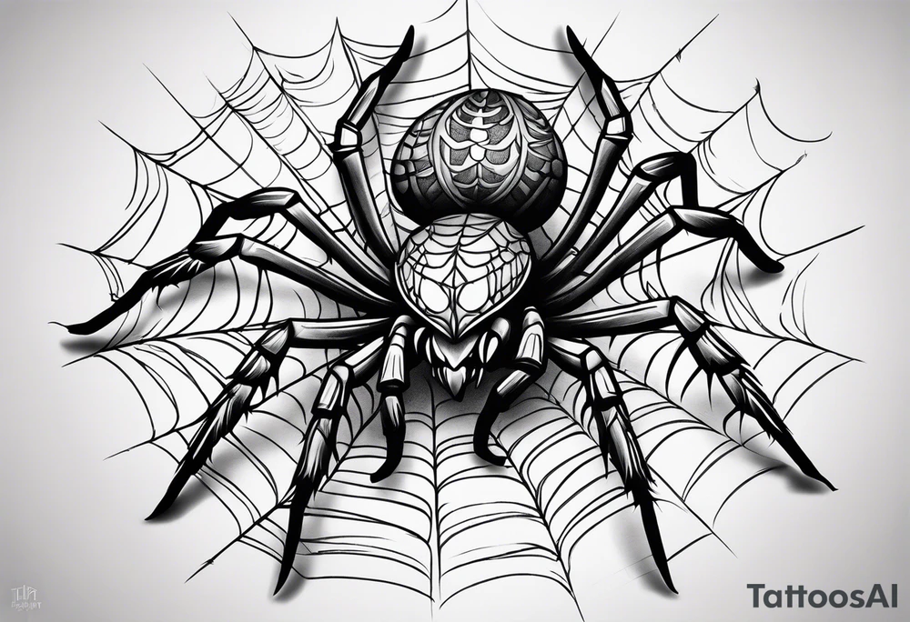 Spider tattoo idea
