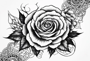 Arm, rose, thorns tattoo idea