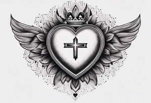 sacred heart tattoo idea
