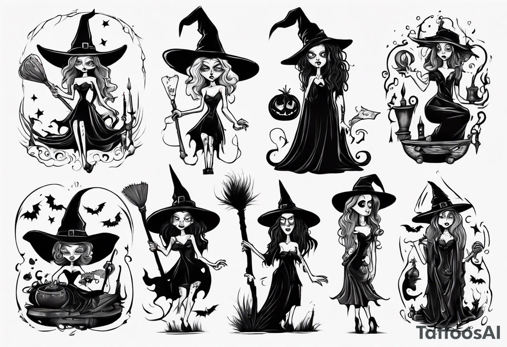 witch tattoo idea