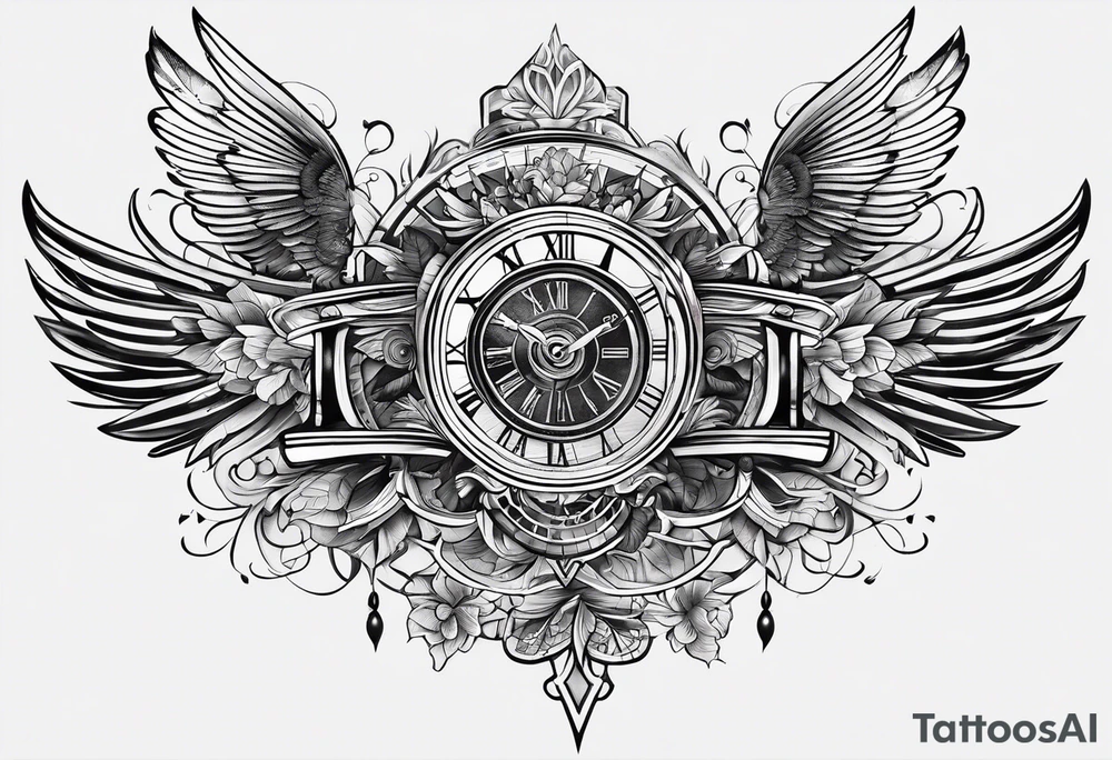 Tattoo which represent the flow of time tattoo idea