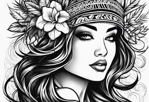 hula girl tattoo idea