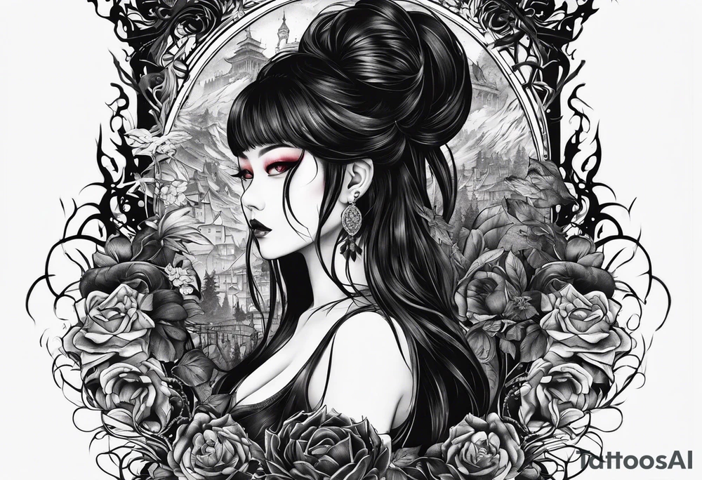 tomie horror forearm tattoo tattoo idea