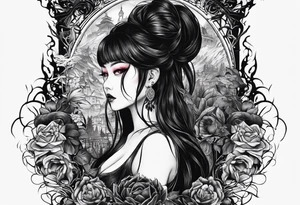 tomie horror forearm tattoo tattoo idea