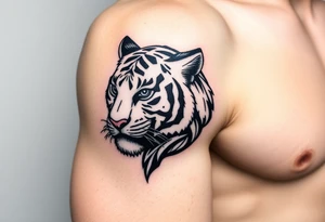 spartan with a tiger tattoo idea