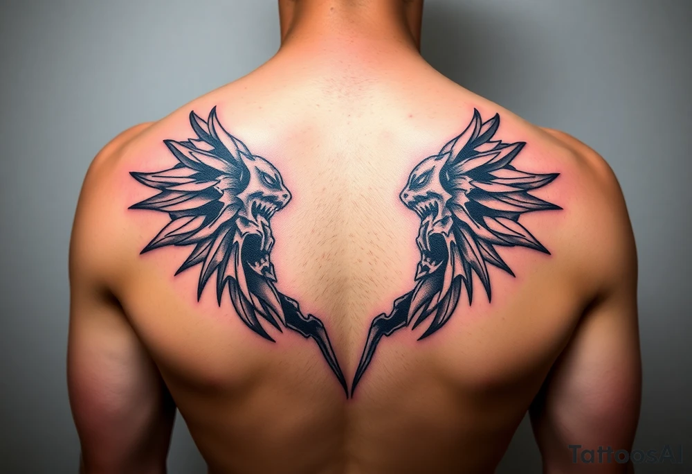 3d space that seems to be under the layer of skin tattoo idea