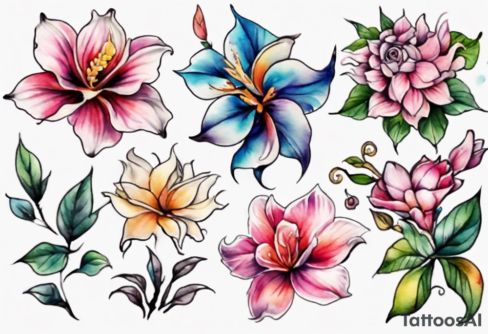 a bobinsana flower tattoo idea