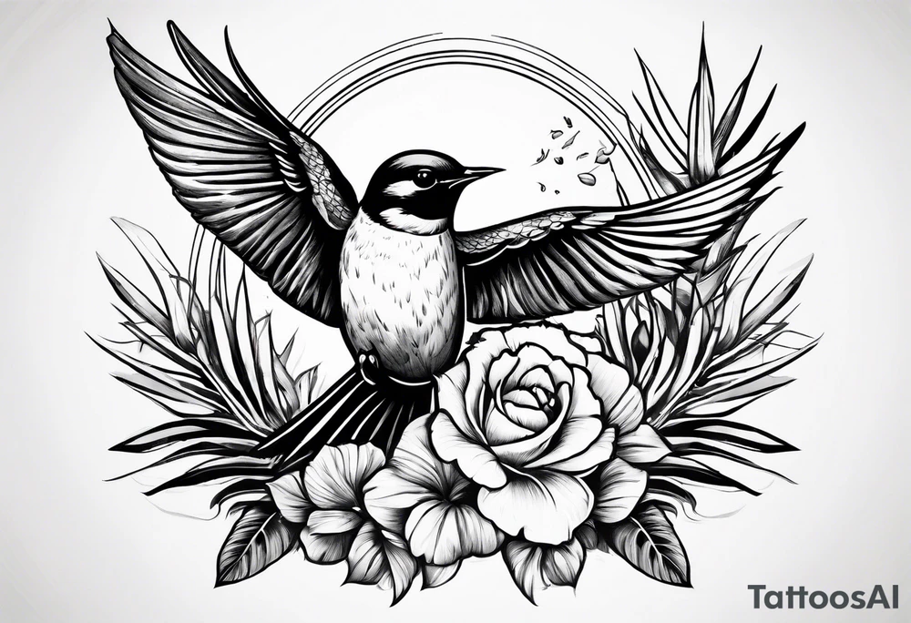 Swallow and a pineapple tattoo idea