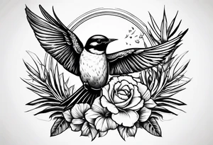 Swallow and a pineapple tattoo idea