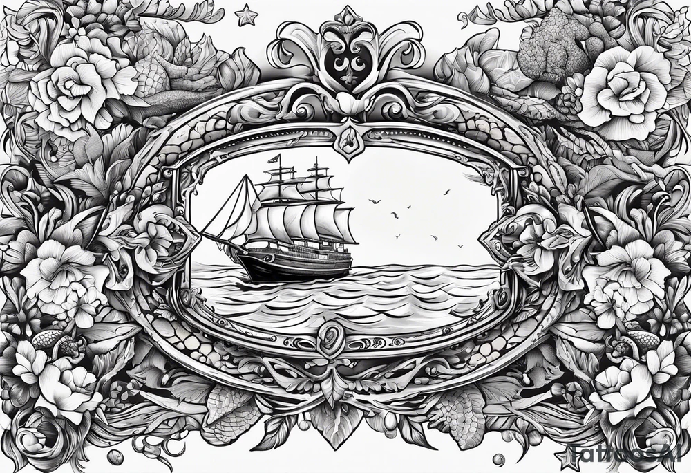 Everything I love is on the table 
Everything I love is out to sea tattoo idea