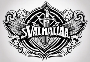 sword shield valhalla 
staircase tattoo idea