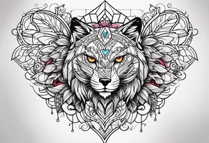 Half sleeve love design tattoo idea