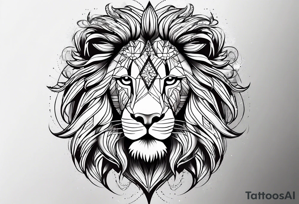 Lion profil tattoo idea
