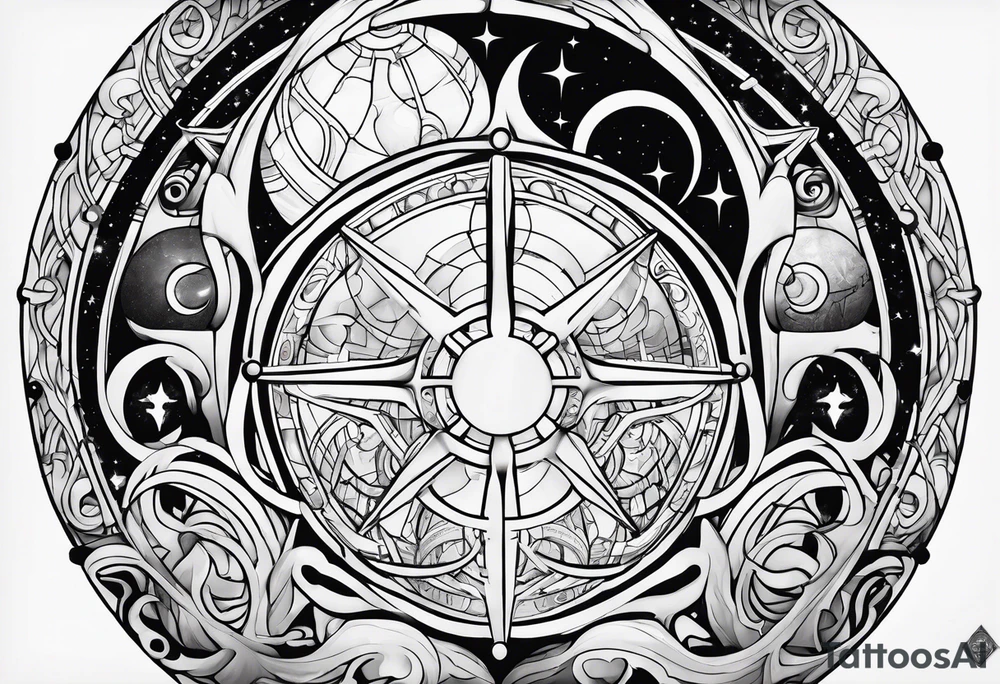 Gallifreyan with Star wars and Lord of the rings tattoo idea