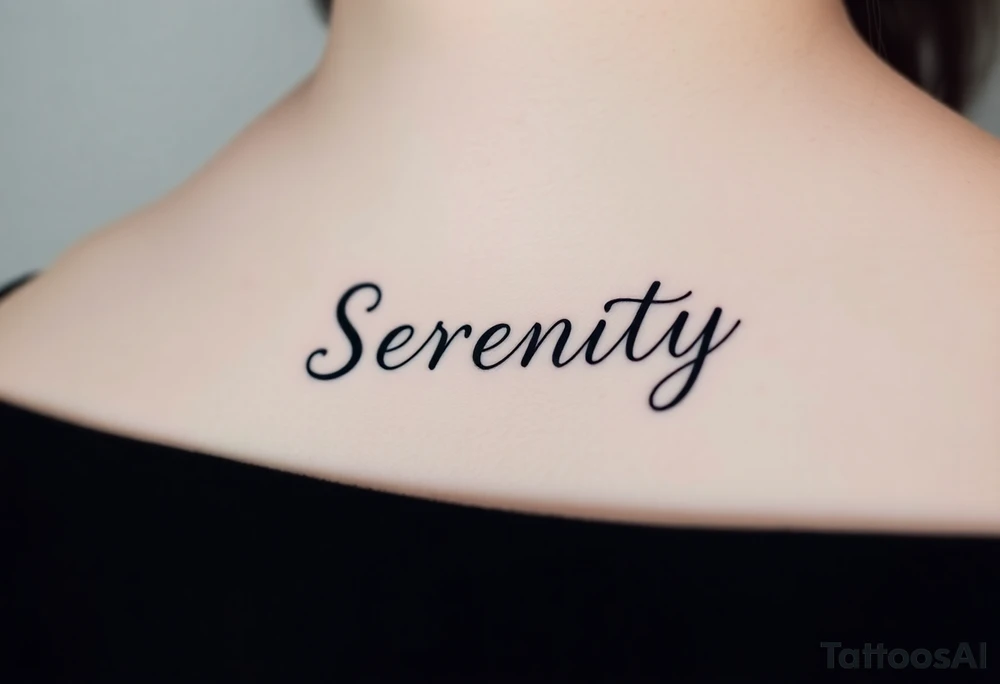 Serenity tattoo idea