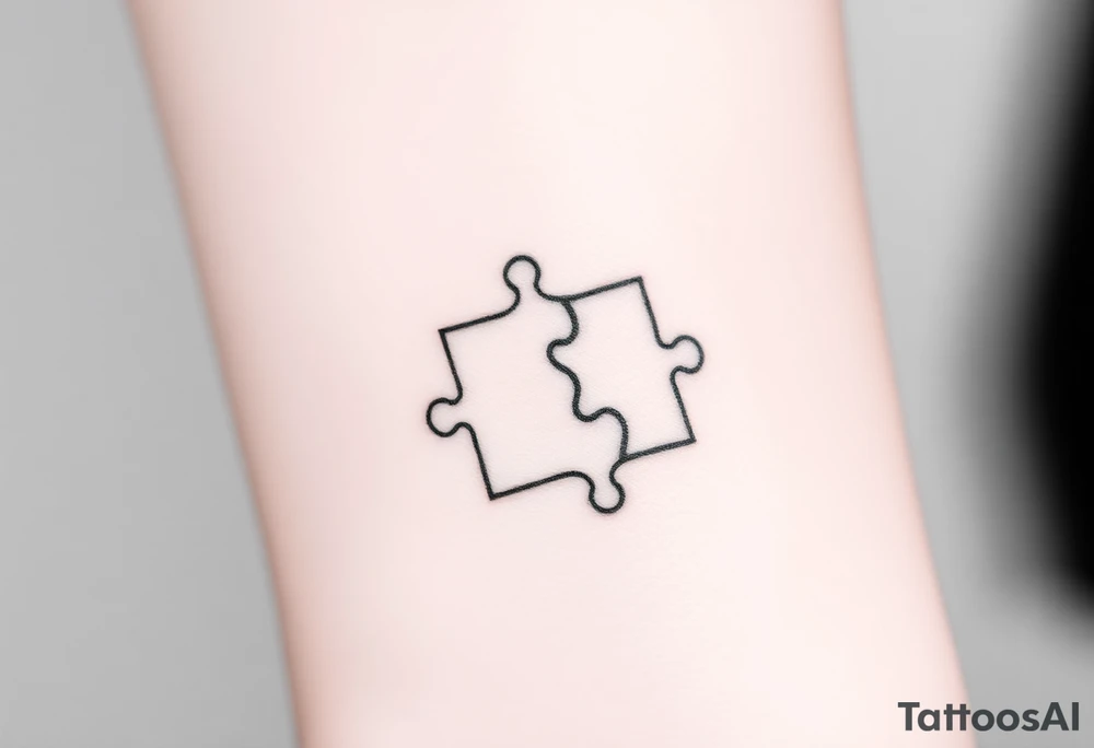 Tattoo that symbolizes grief and loss that's a puzzle tattoo idea