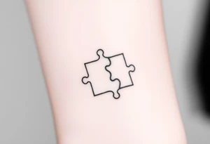 Tattoo that symbolizes grief and loss that's a puzzle tattoo idea