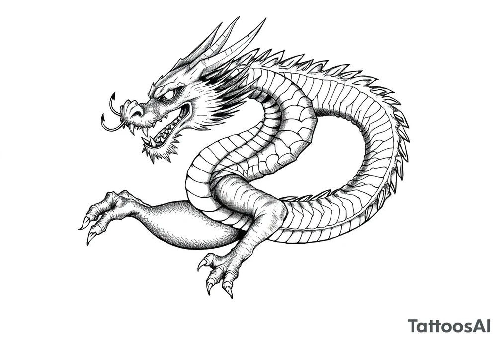 dragon tattoo idea