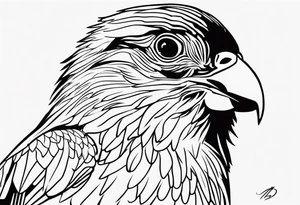 pássaro corvo pousando tattoo idea