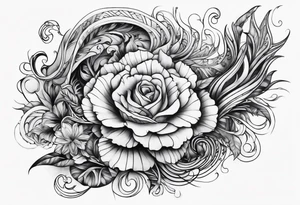 extreme twisted detangled tissue arm tattoo idea