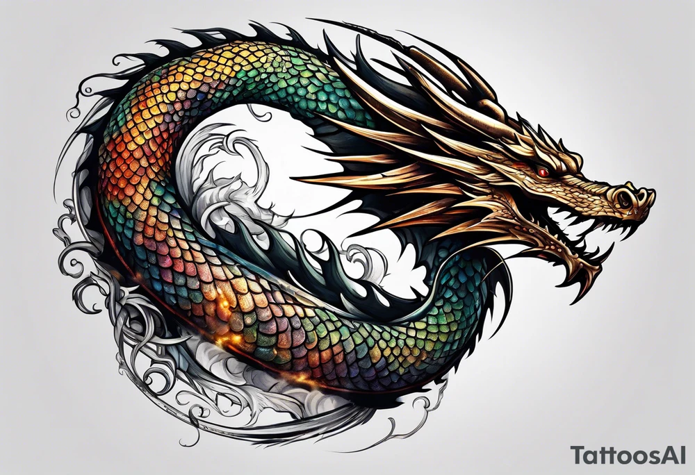 dragon tattoo idea