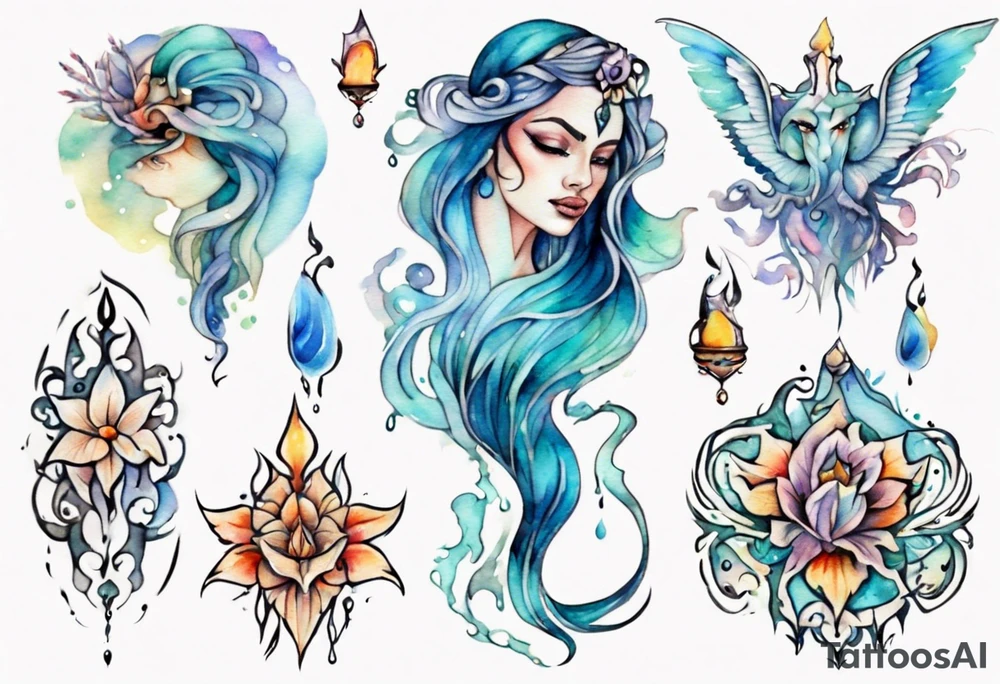 an undine tattoo idea