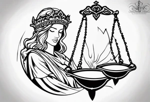 Ladyjustice tattoo idea