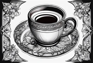 coffee tattoo idea