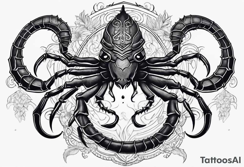 Scorpion goddess tattoo idea