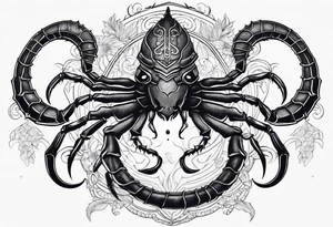 Scorpion goddess tattoo idea