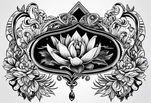 black and white tattoo dedicated to my adopted son Colton tattoo idea