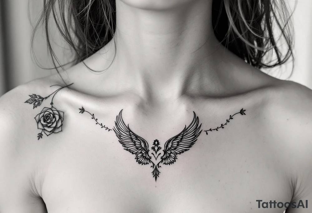 Angel tattoo tattoo idea