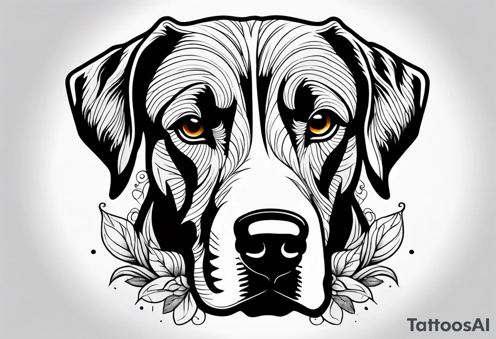 Burnt dog tattoo idea