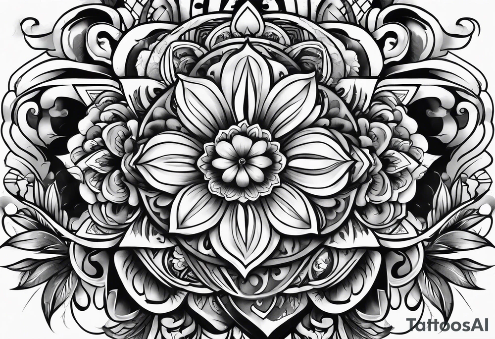 Chicano style tattoo for leg sleeve tattoo idea