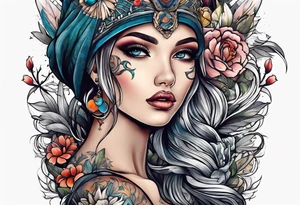 Backpacking tattoo idea