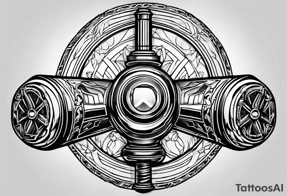 Two lightsaber hilts crossed tattoo idea