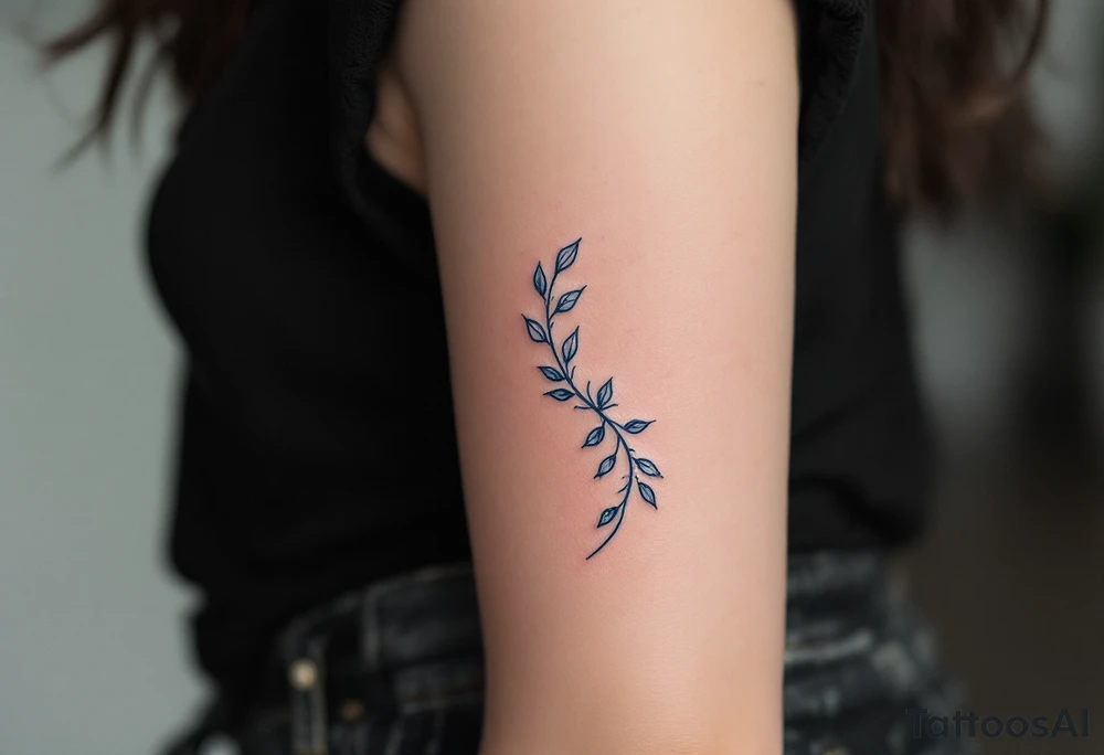 Cursive 25.12.1999 flowing along the spine in cool gray with a hint of icy blue. tattoo idea