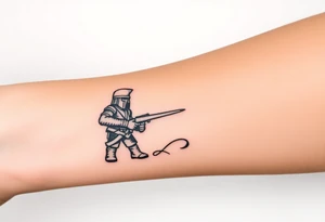 Imaginez le Colisé  de rome et un guerrier tattoo idea