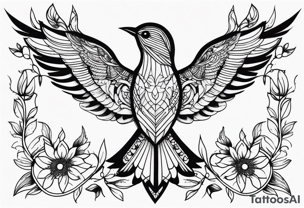 Bird tattoo idea