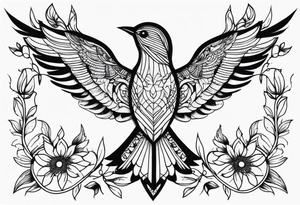 Bird tattoo idea